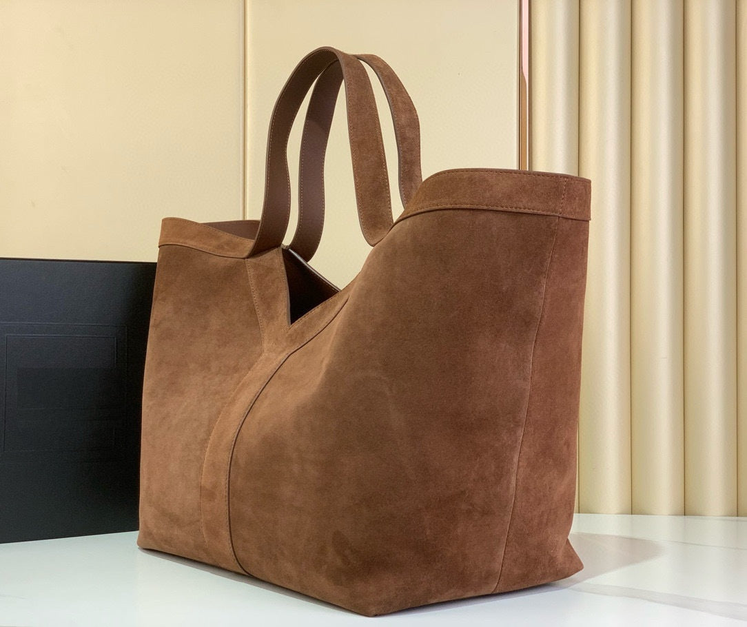 Suede Everyday Cowhide Leather Tote Bag