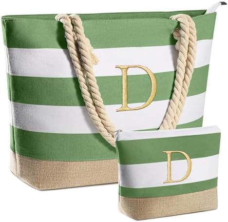 YOOLIFE Beach Bags for Women - Travel Canvas Beach Tote, Pool Waterproof Bag, Travel Essentials, Gifts for Women Birthday|B0C9DKZT94