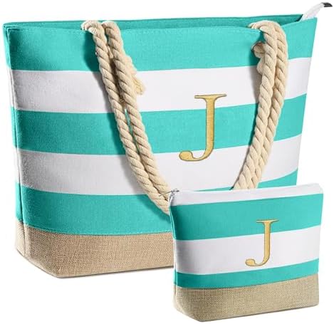 YOOLIFE Beach Bags for Women - Travel Canvas Beach Tote, Pool Waterproof Bag, Travel Essentials, Gifts for Women Birthday|B0C9DKZT94