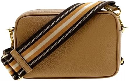 Prada Milano Leather Crossbody Bag, Small, Caramel, 7W x 5H x 2.5D inches|B0DFR4HRBB