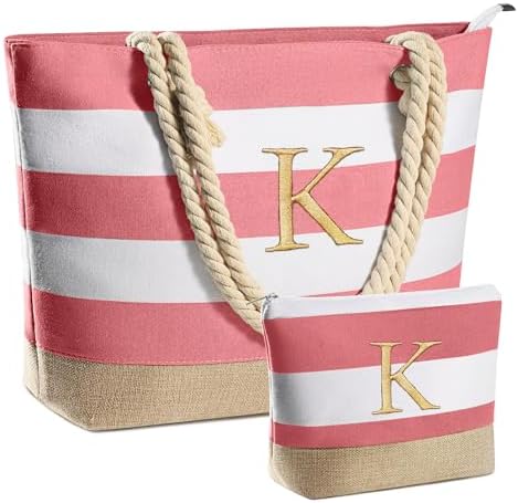 YOOLIFE Beach Bags for Women - Travel Canvas Beach Tote, Pool Waterproof Bag, Travel Essentials, Gifts for Women Birthday|B0C9DKZT94