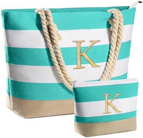 YOOLIFE Beach Bags for Women - Travel Canvas Beach Tote, Pool Waterproof Bag, Travel Essentials, Gifts for Women Birthday|B0C9DKZT94