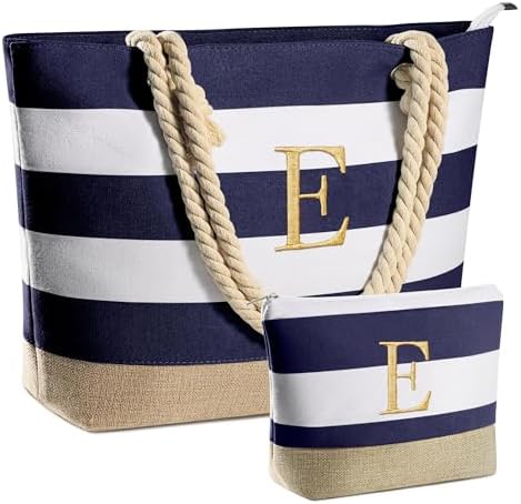 YOOLIFE Beach Bags for Women - Travel Canvas Beach Tote, Pool Waterproof Bag, Travel Essentials, Gifts for Women Birthday|B0C9DKZT94