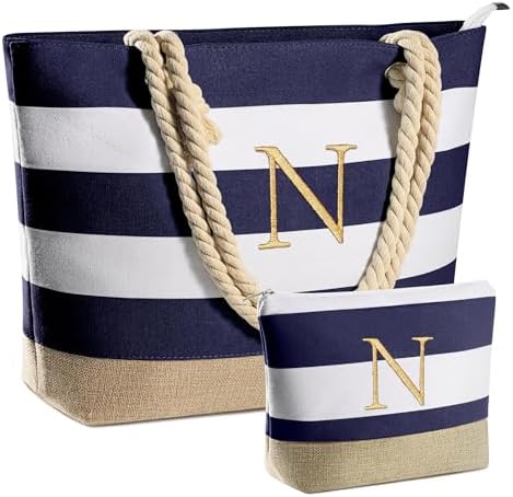 YOOLIFE Beach Bags for Women - Travel Canvas Beach Tote, Pool Waterproof Bag, Travel Essentials, Gifts for Women Birthday|B0C9DKZT94