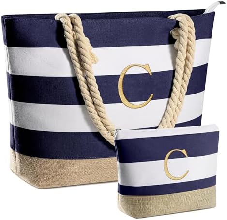 YOOLIFE Beach Bags for Women - Travel Canvas Beach Tote, Pool Waterproof Bag, Travel Essentials, Gifts for Women Birthday|B0C9DKZT94