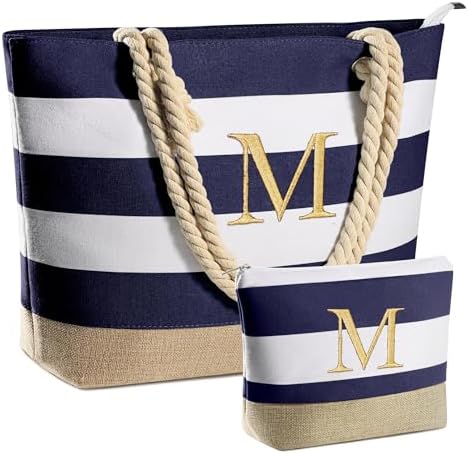 YOOLIFE Beach Bags for Women - Travel Canvas Beach Tote, Pool Waterproof Bag, Travel Essentials, Gifts for Women Birthday|B0C9DKZT94