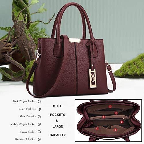 Purses and Handbags for Women Shoulder Tote Bags Top Handle Satchel|B087951VJV