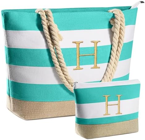 YOOLIFE Beach Bags for Women - Travel Canvas Beach Tote, Pool Waterproof Bag, Travel Essentials, Gifts for Women Birthday|B0C9DKZT94