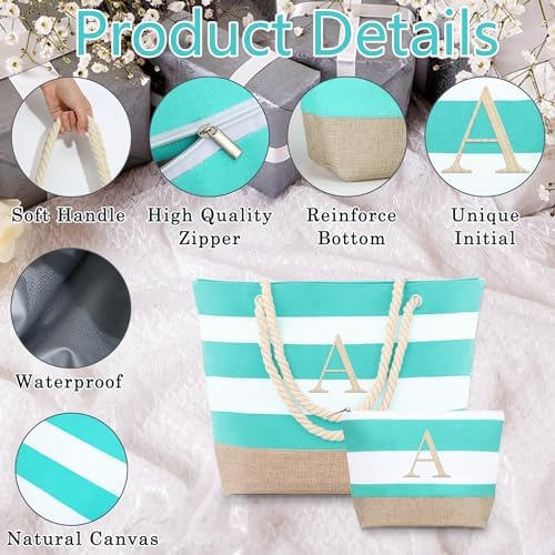 YOOLIFE Beach Bags for Women - Travel Canvas Beach Tote, Pool Waterproof Bag, Travel Essentials, Gifts for Women Birthday|B0C9DKZT94