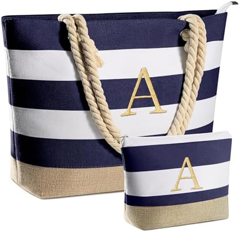 YOOLIFE Beach Bags for Women - Travel Canvas Beach Tote, Pool Waterproof Bag, Travel Essentials, Gifts for Women Birthday|B0C9DKZT94