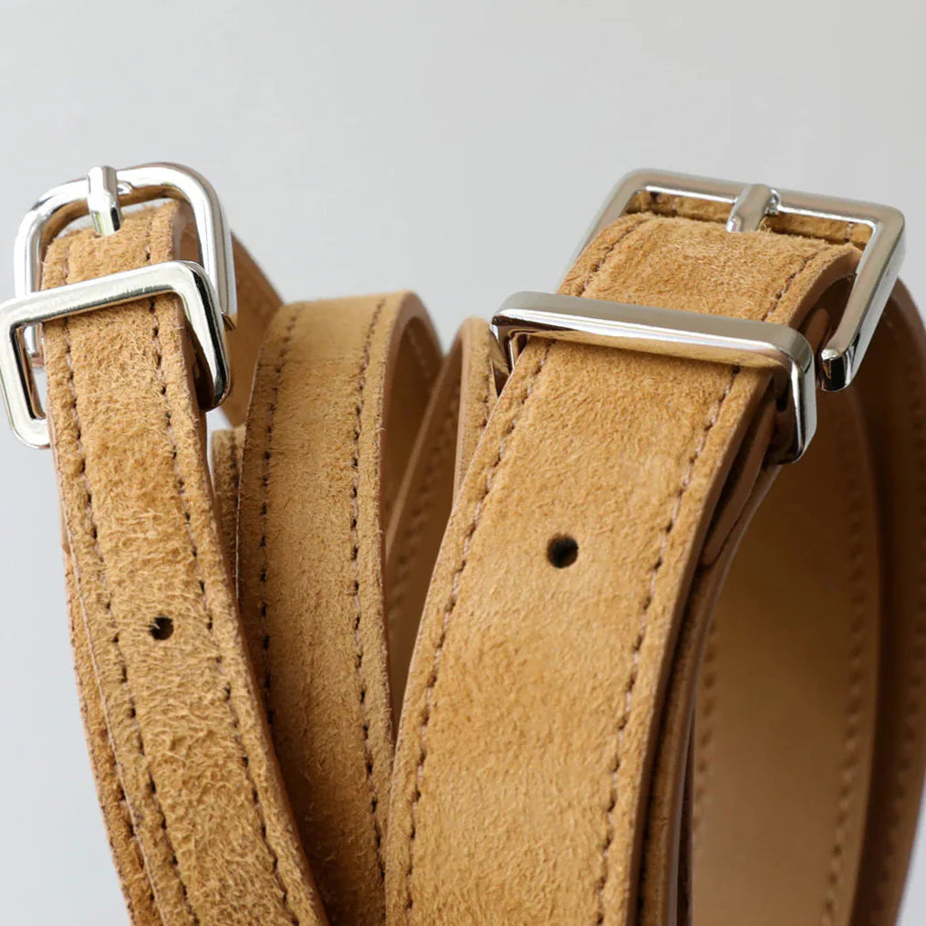 Premium Lambskin Suede Shoulder & Crossbody Bag