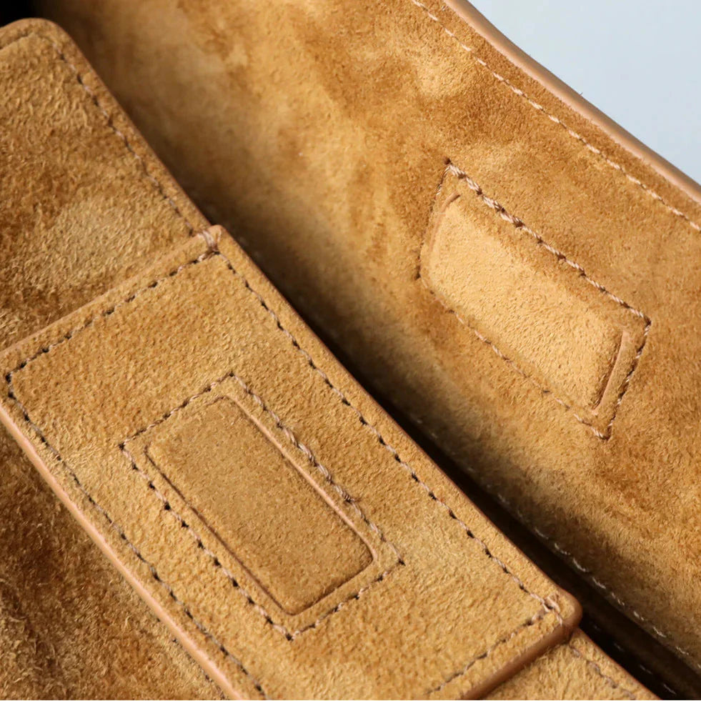 Premium Lambskin Suede Shoulder & Crossbody Bag