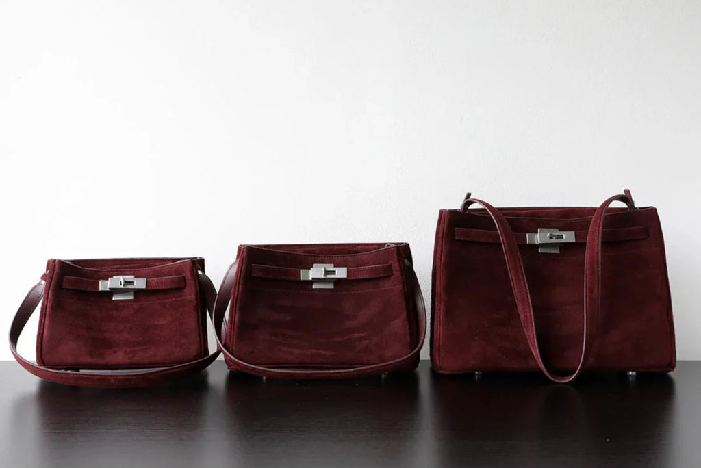 Premium Lambskin Suede Shoulder & Crossbody Bag