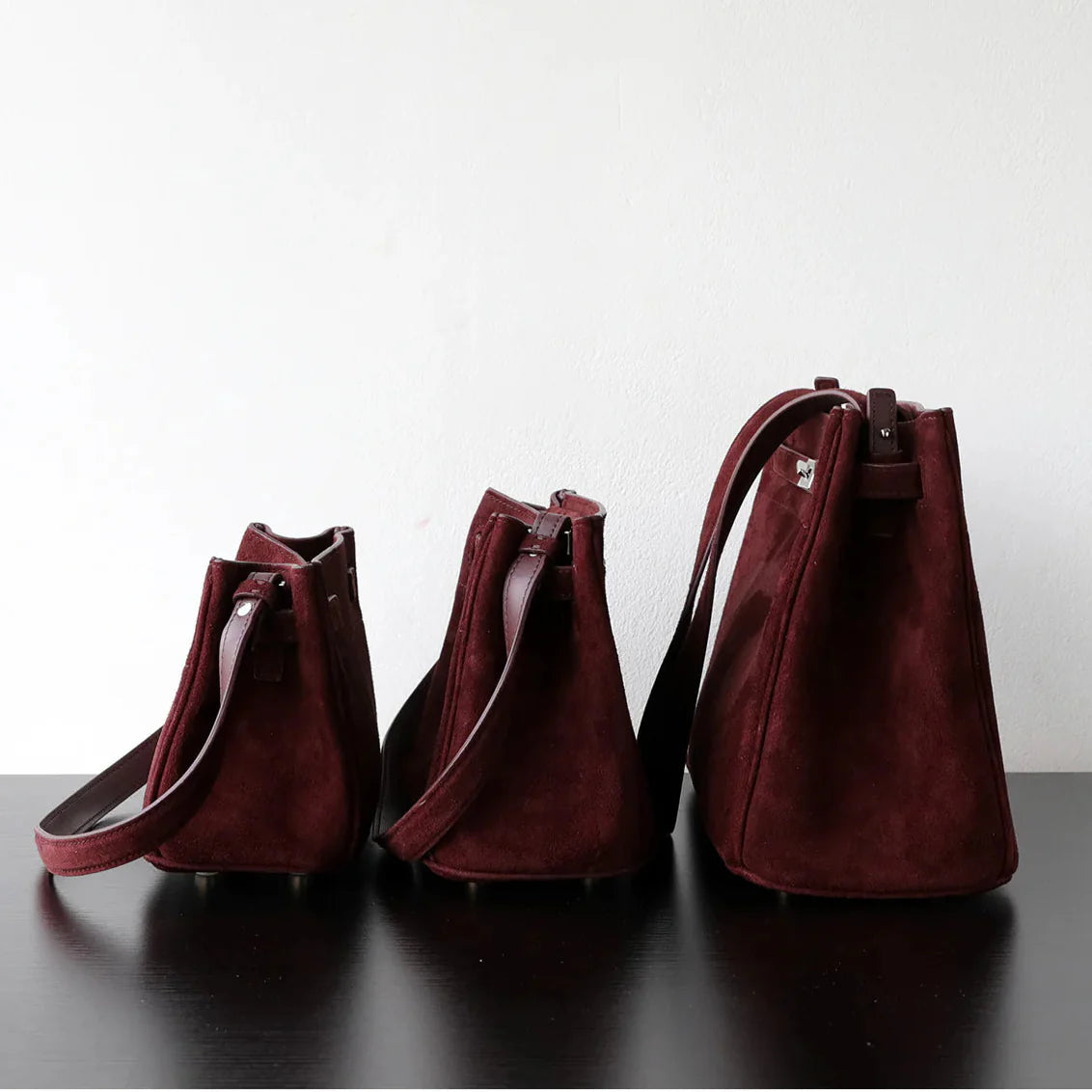 Premium Lambskin Suede Shoulder & Crossbody Bag