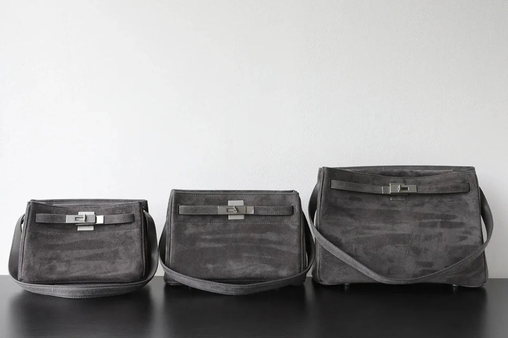 Premium Lambskin Suede Shoulder & Crossbody Bag