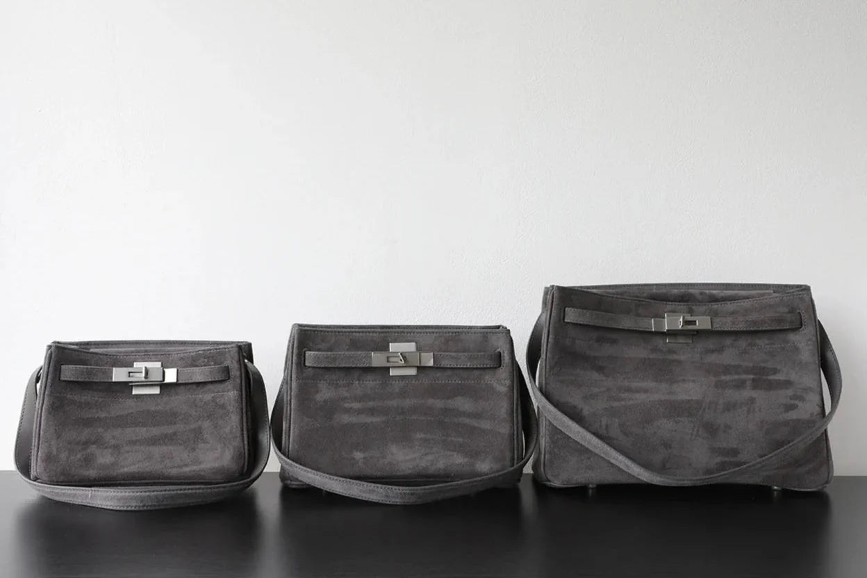 Premium Lambskin Suede Shoulder & Crossbody Bag