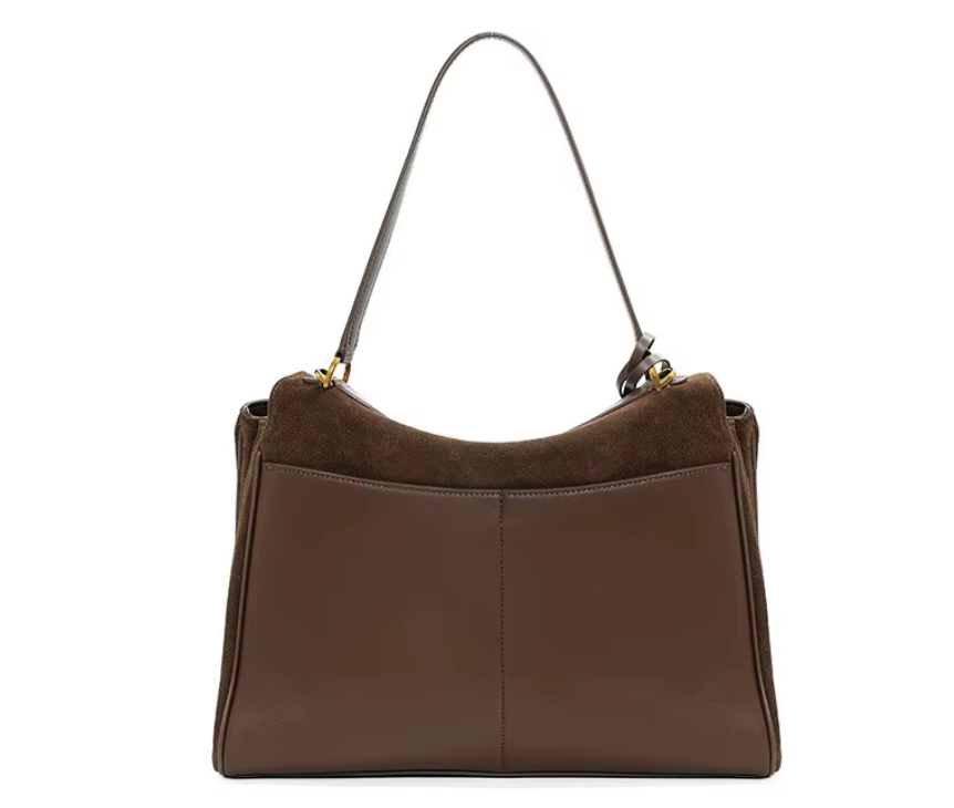 Suede Cowhide Shoulder Bag