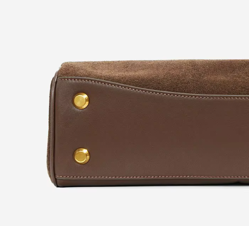 Suede Cowhide Shoulder Bag