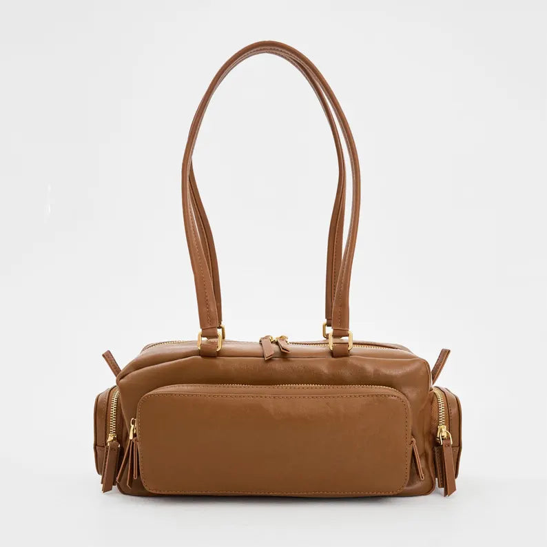 Classic Cowhide Shoulder Bag