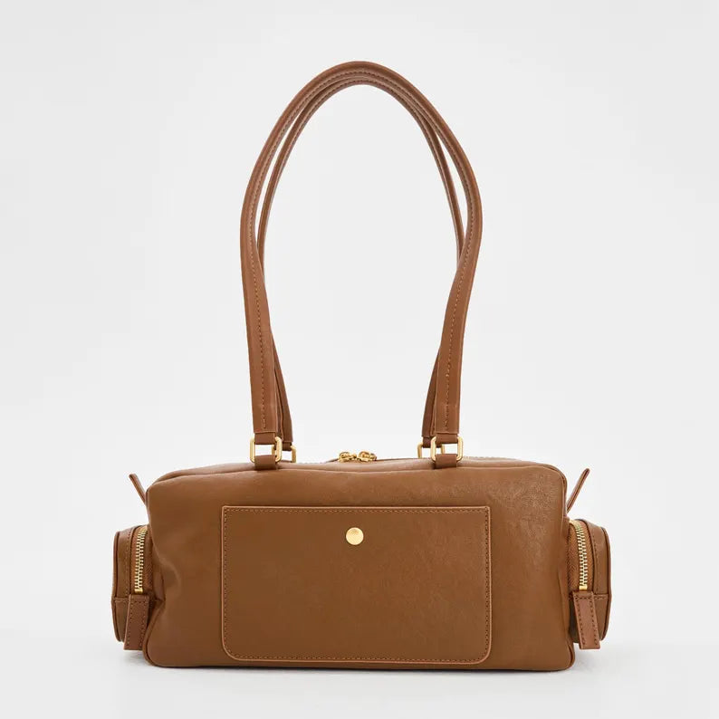 Classic Cowhide Shoulder Bag