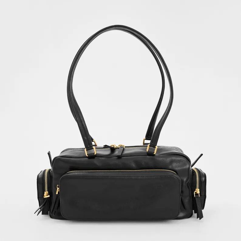 Classic Cowhide Shoulder Bag